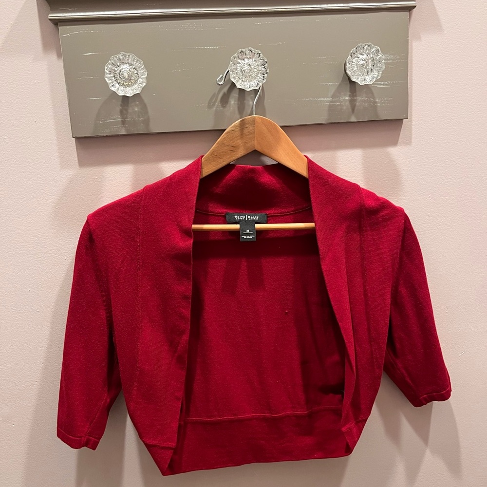 White House Black Market Red Shrug